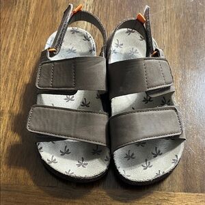 Comfortable Kids Brown Sandals with Adjustable Straps